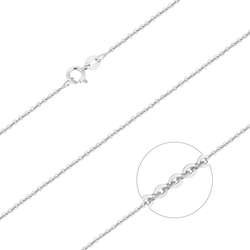 Łańcuszek srebrny pr. 925 ROLO FORZATINA DIAMENTOWANY 2,2 mm FOR040D