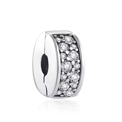 Srebrna przywieszka pr 925 Charms stoper z cyrkoniami PAN001