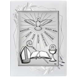 Obrazek srebrny pamiątka Bierzmowania DS47FO