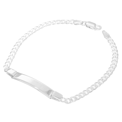 Bransoletka srebrna pr. 925 z blaszką PANCERKA 3,8 mm SBBP04