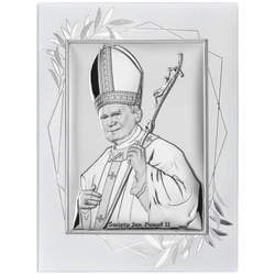 Obrazek srebrny Święty Jan Paweł II papież DS16FO